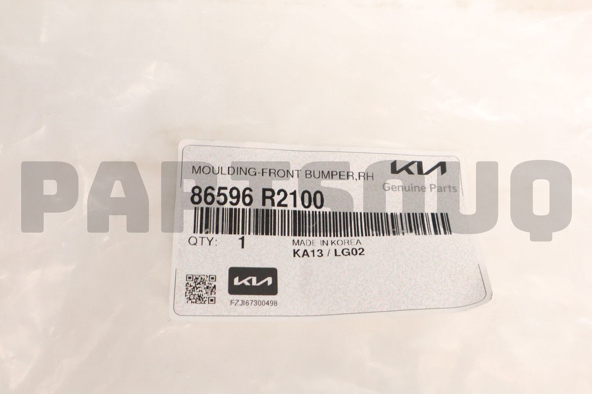 Ri t o★ 86596R2100 Genuine Hyundai / KIA MOULDING-FRONT BUMPER,RH | eBay