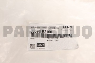 86596R2100 Genuine Hyundai / KIA MOULDING-FRONT BUMPER,RH | eBay