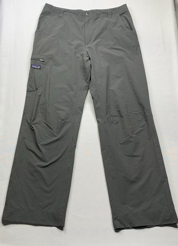 Patagonia Rock Guide Pants Mens Sz 36x33 Gray Cargo Hiking Outdoor Utility Nylon - Picture 2 of 18