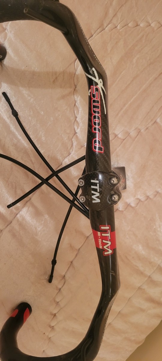 ITM K-Sword Carbon Road Bike Drop Handlebars 31.8x40cm + VISIA