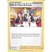 227/264 Chili & Cilan & Cress Uncommon Pokemon Trainer Card SWSH08 Fusion Strike
