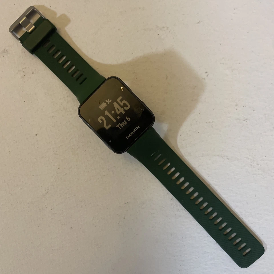 Garmin Forerunner 35 Smartwatch GPS Laufen Pulsmesser. Grünes Armband - Bild 4 von 4