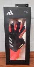 Adidas Predator GL Pro Goalkeeper Gloves Hybrid Cut Orange Black IQ4025 Size 8.5