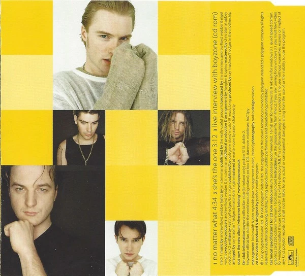 Boyzone (Boyband) No Matter What CD UK Polydor 1998 5676092 - Bild 2 von 3