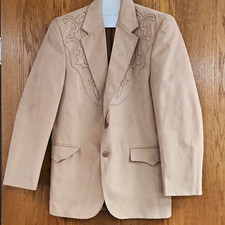 Circle S Galveston Microsuede Western Blazer Notch Lapel