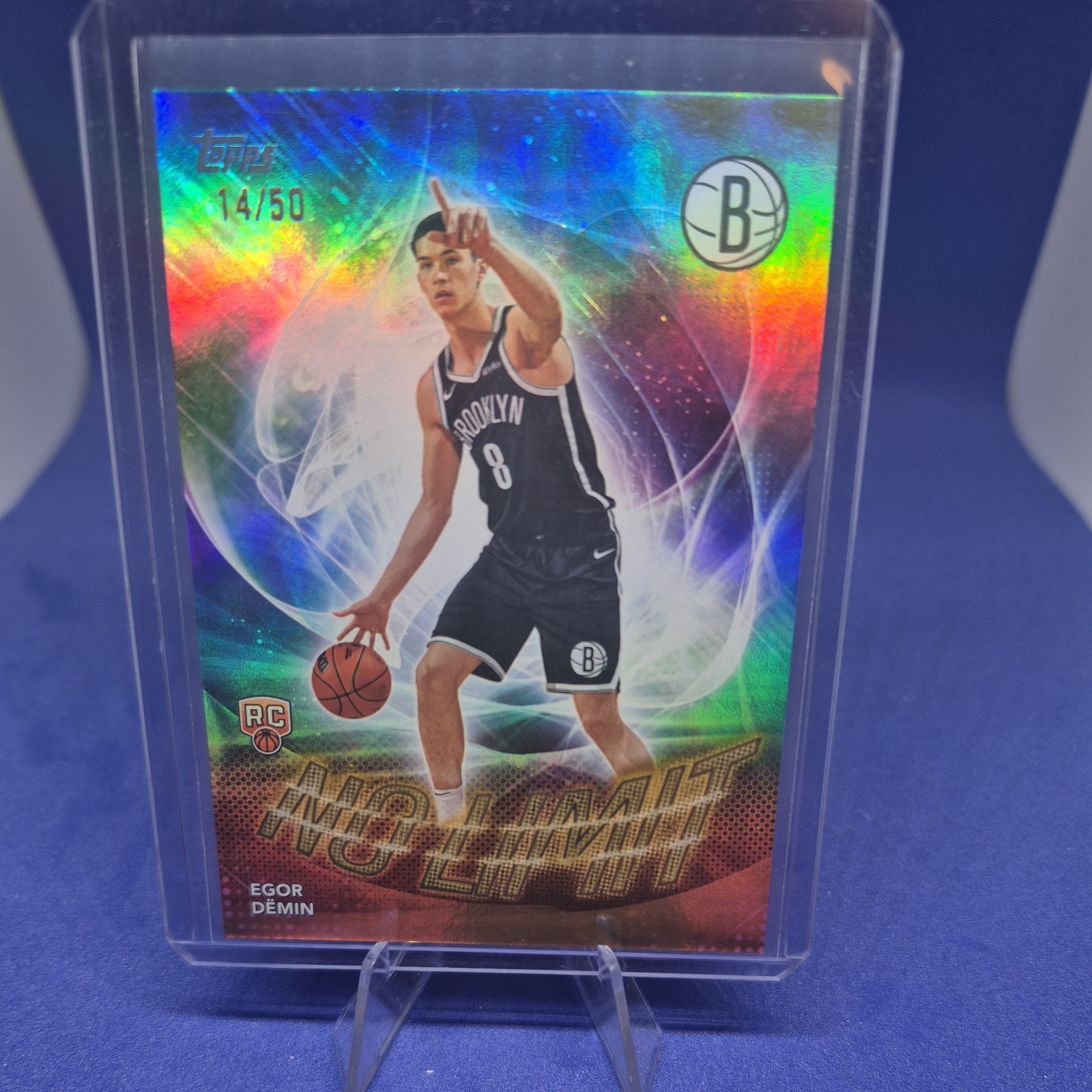 Topps 2025-26 Egor Demin Gold Insert RC No Limit 14/50