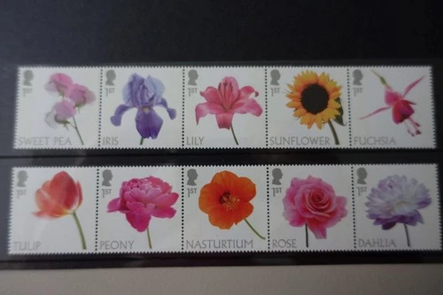 GB 2023 FLOWERS Stamp Set Fine MNH UK P&P Free