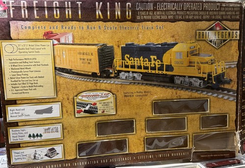Juego de tren eléctrico Life-Like Freight King 2001 escala N 7524 centavos de Nueva York probado | Condition: Used