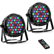 36LEDs RGB Par Lights 2 Pack - 36W LED Par Can Lights Sound Activated with Re...