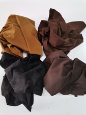 Pig split suede leather for garments 0,5mm // 1,5 oz, Lightweight thin suede pi