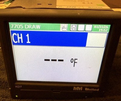 MMI United (UPC) Digital Recorder KD7 Chart Recorder 