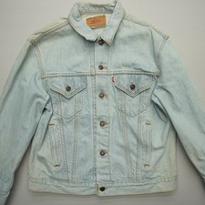 Vintage Levi’s Type 3 Trucker Denim Jacket USA Made Large 44" Chest Light Wash