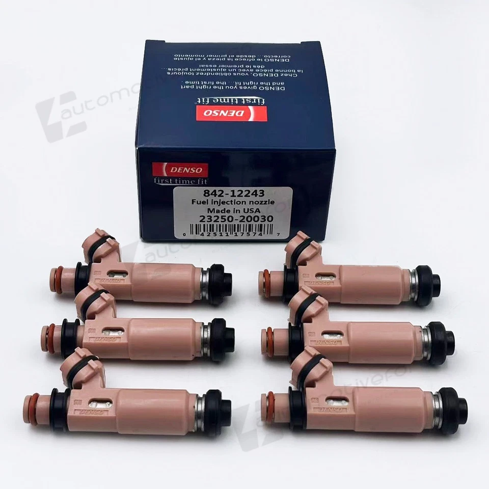 6PCS DENSO 23250-20030 Fuel Injectors for 2002-2008 Lexus Toyota 3.0L 3.3L V6 Foto 4 de 4