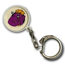 VERY RARE: 1981 Chuck E. Cheese Pizza Time Theatre "MR MUNCH" Topper Keychain 🌟