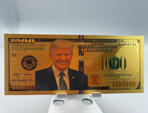 Donald J. Trump 1000 Souvenir Banknote Plastic
