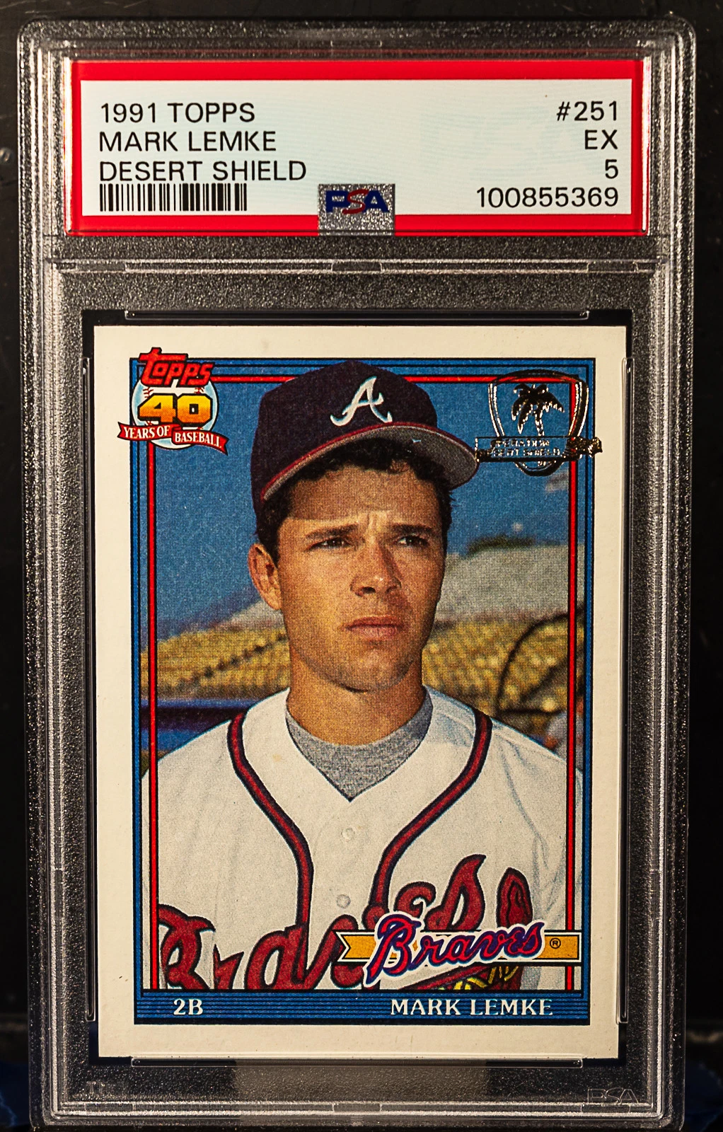 Mark Lemke trading card