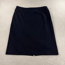 Lauren Ralph Lauren Pencil Skirt Women 12 Black Professional Stretch Officecore