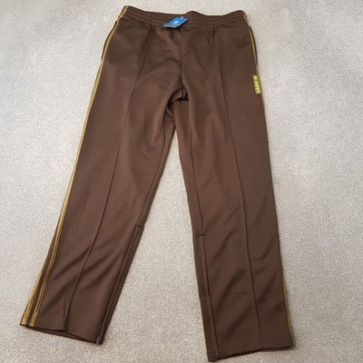 Adidas Tracksuit Bottoms 50 XL Brown Pleated SST Originals Pants Firebird Retro