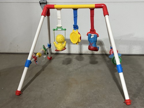 Vintage RARE 1988 Sesame Street Baby Activity Play Gym Big Bird Cookie Monster - Bild 4 von 9