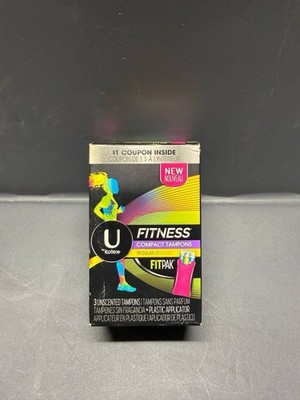 U by Kotex Fitness Wrapped Daily Liners with Dual Flex Zones 40 count NEW