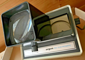 VTG Argus Model 693 Electromatic Slide Viewer Motor & Light Tested/Works