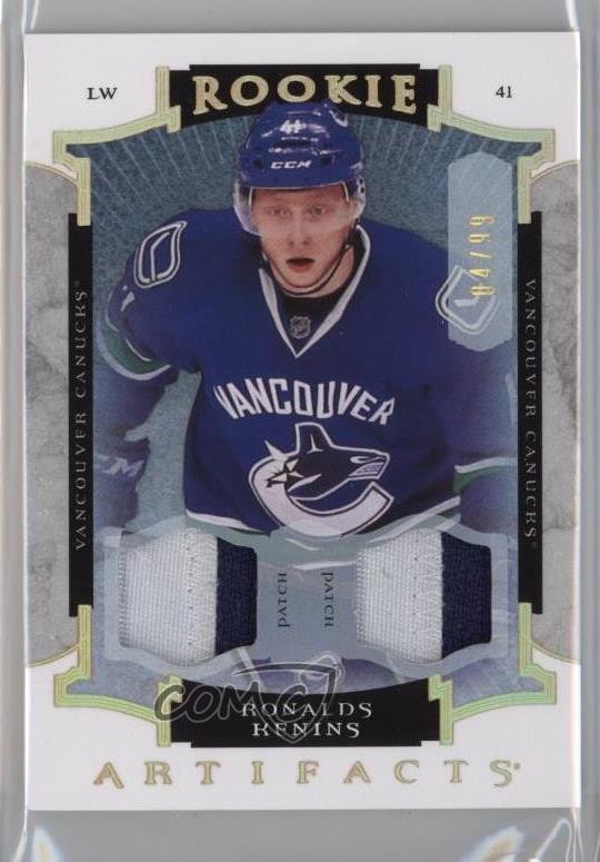 2015 Artifacts Rookies Gold Spectrum Materials 4/99 Ronalds Kenins Rookie RC 0i6