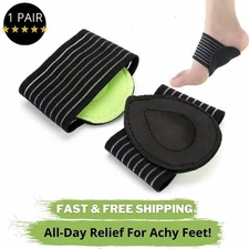 Cushioned Foot Arch Support for Plantar Fasciitis, Fallen Arches,1 Pair