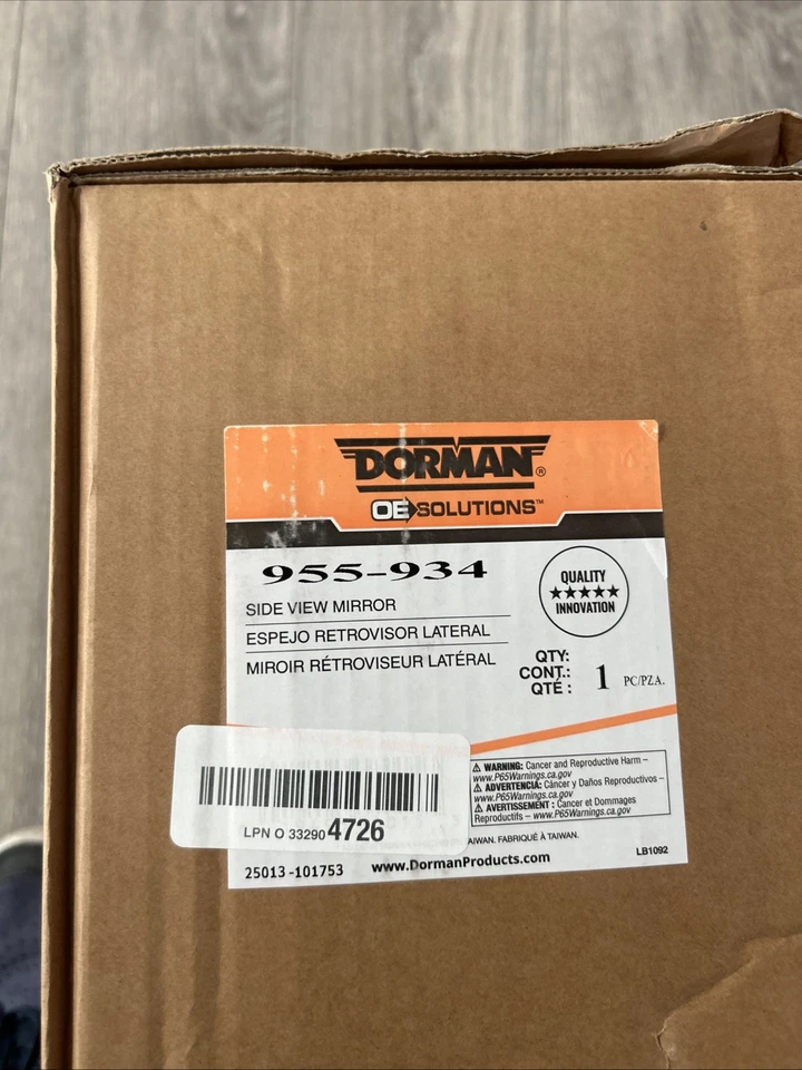 Espelho retrovisor lateral Dorman 955-934 - lado esquerdo para carro Lincoln Town 04-08 - Imagem 2 de 4