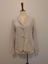Gap Women s Jacket Blazer The Academy Size 2 Light Blue White Striped