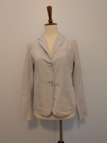 Gap Women’s Jacket Blazer The Academy Size 2 Light Blue White Striped
