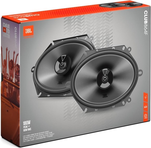 JBL Club 864F 2-Wege Oval 6”X8” Koax Auto-Lautsprecher Paar 180 Watt 3Ohm-image