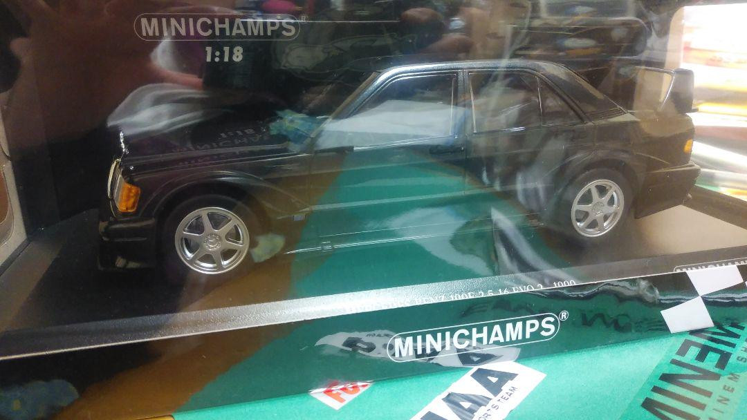 ミニチャンプス　1/18　190E EVO2 1/18 Mercedes-Benz 190E 2.5-16 Evo 2/Blue Black Metallic