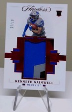 2021 Panini Flawless - Rookie Patches Kenneth Gainwell #RP-40 Ruby /15 (MEM, RC)