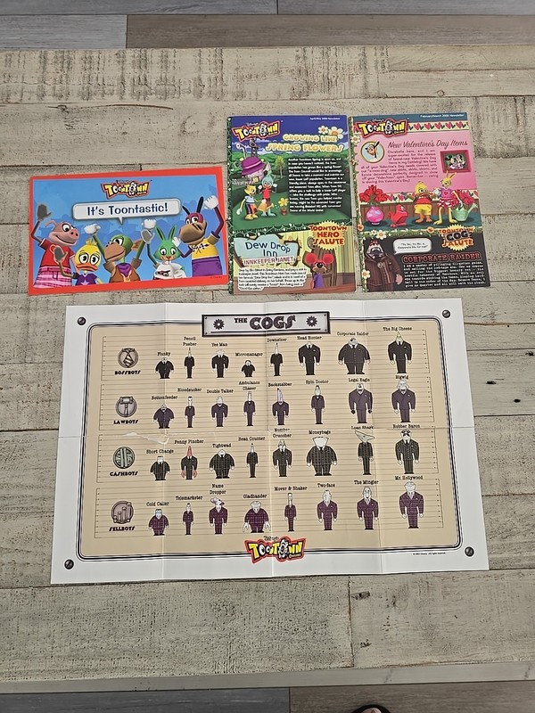 Disney Toontown Online Newsletters And COG POSTER Feb/March 2009 April/May 2008