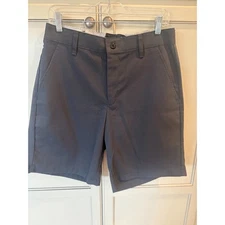 Red Kap Men's Dark Grey Classic Plain Front Shorts Size 32