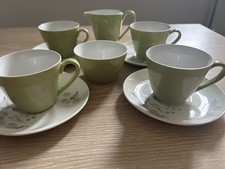 Johnson Brothers Vintage Camelot Ironstone Coffee Tea Set 1970s Mid Century