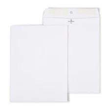 Staples Wove Clasp Envelopes 9" x 12" White 100/Box (570253/14210)