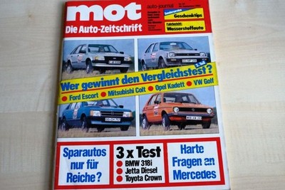 1) MOT 24/1980 - Mitsubishi Lancer 2000 Turbo m - Ford Escort 1.3 GL mit 69PS be