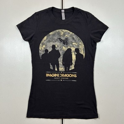 Imagine Dragons Night Visions Tour Double Sided Graphic Shirt Womens Size Medium