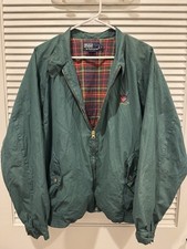 Vintage Polo Ralph Lauren Harrington Plaid Lined Jacket Men  s Large Green EUC