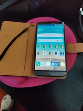 LG G3 D855 - 16GB - Black (Unlocked) Smartphone + Leather Case *Screen Cracked*