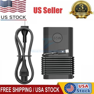 For Dell 65W USB-C LA65NM170 XPS 13 Type C Adapter Power Supply Laptop Charger