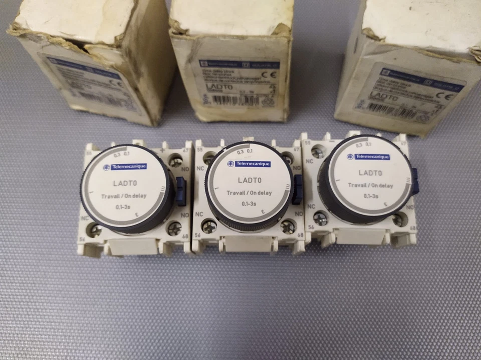Telemecanique LADT0 ON DELAY TIMER/TIME DELAY BLOCK, SQUARE D LADT0 LOT OF 3 - Image 3 of 4