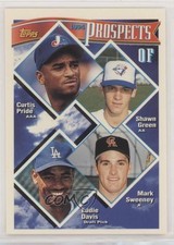 1994 Topps Prospects Curtis Pride Shawn Green Mark Sweeney Eddie Davis #237 b5y