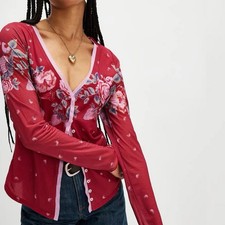 NWOT Free People Large Homegrown Strawberry F...
