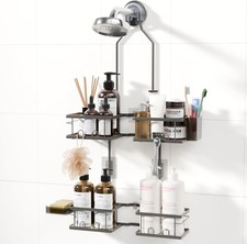 Adjustable Shower Caddy Hanging Rustproof Shower Caddy for Handheld Showerheads,