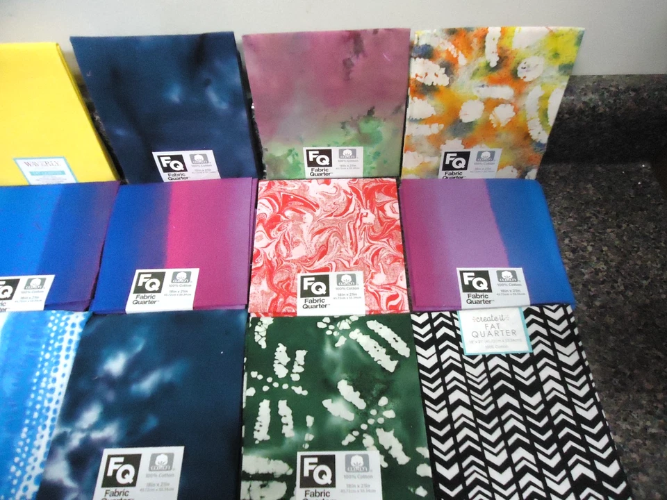 28 - Fat Quarter Fabrics - 100% Cotton - Different Designs w/3 FREE Pieces! F/S! - Image 2 of 4