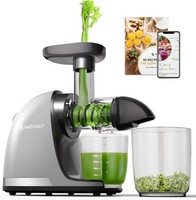 Delicate Chew Cold Press Slow Juicer - Masticating Juice Extractor in Cold Grey