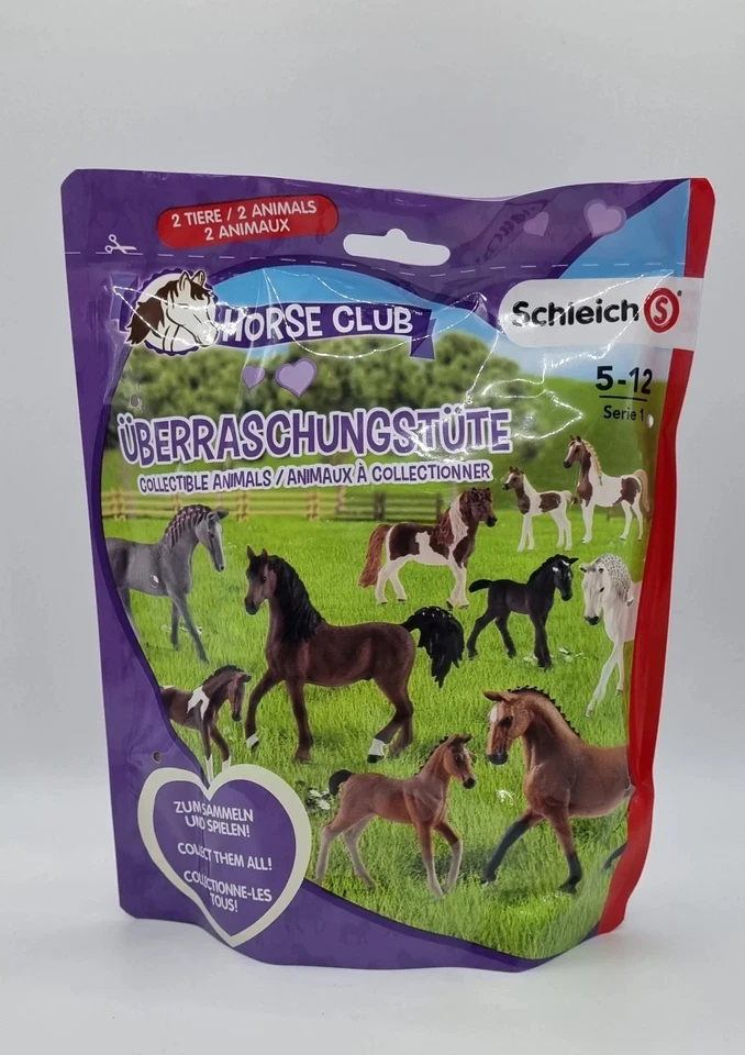 Schleich Horse Club Sachet Surprise 2 chevaux poulains Série 1 87733 2 figurines - Photo 1/1