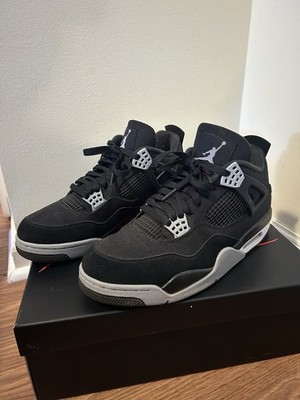 Air Jordan 4 Retro  Black Canvas  Size 12 Men s Shoes(with box)